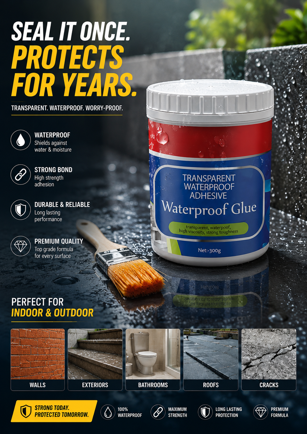 Waterproof Glue (Pack of 2)