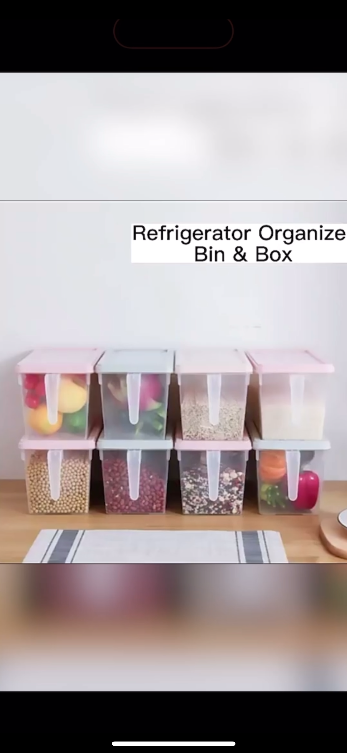 Unbreakable kitchen storage Basket (Pack of 6)
