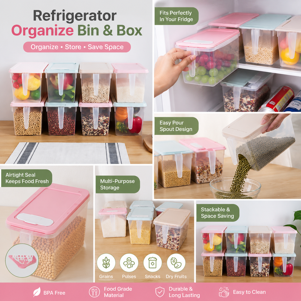 Unbreakable kitchen storage Basket (Pack of 6)